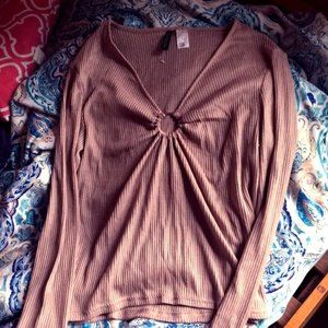 Brown long sleeve shirt